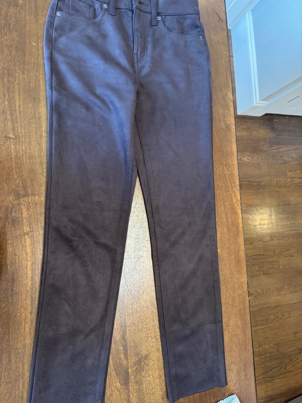 Banana Republic Factory High Rise Slim Vegan Suede Jeans